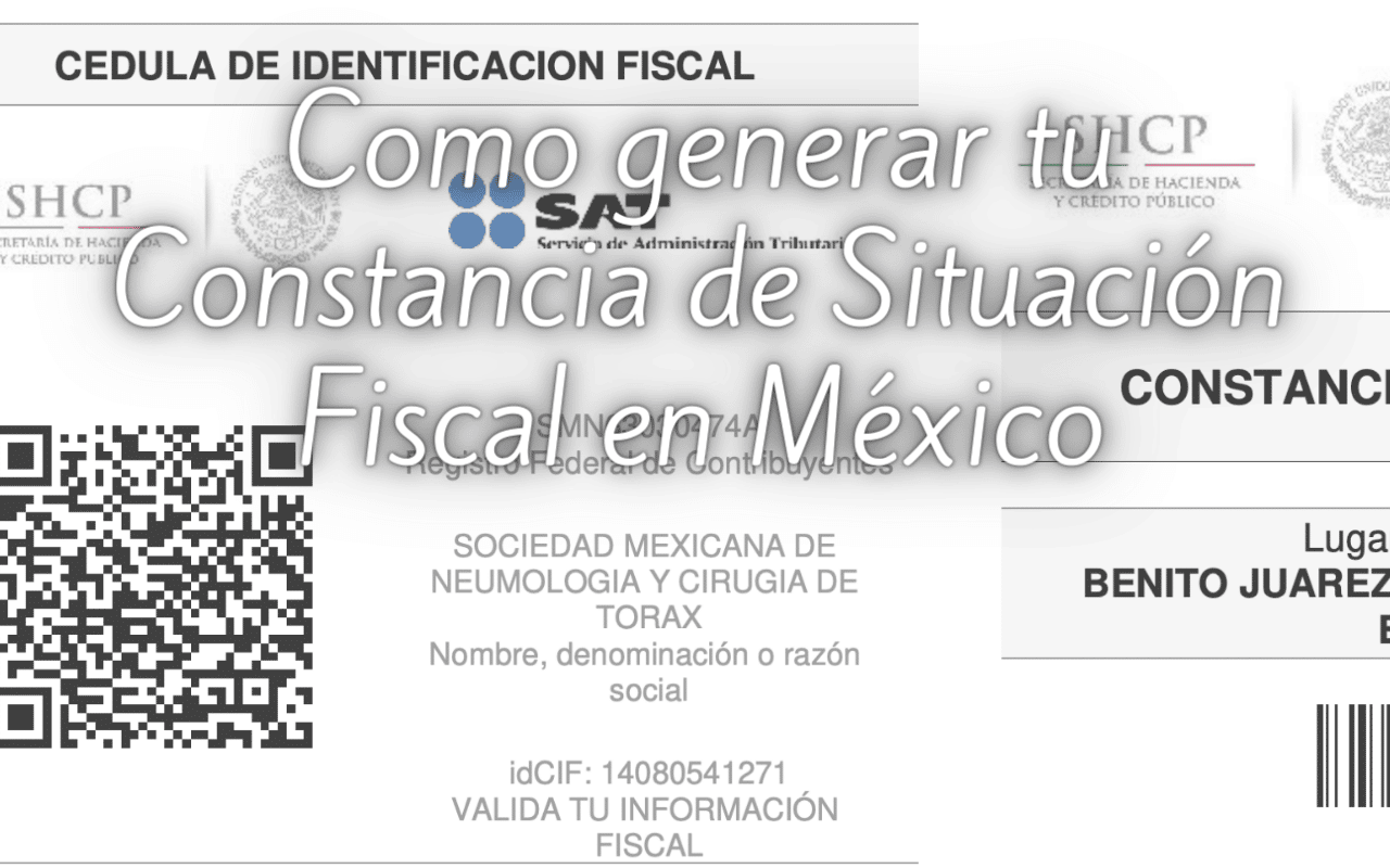 Constancia de Situacion Fiscal del Gobierno de Mexico